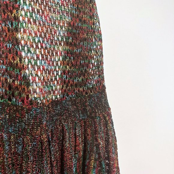 NWOT, Demanding, Multi-Color Knit Long Cardigan Vest, Size Small - Picture 11 of 13